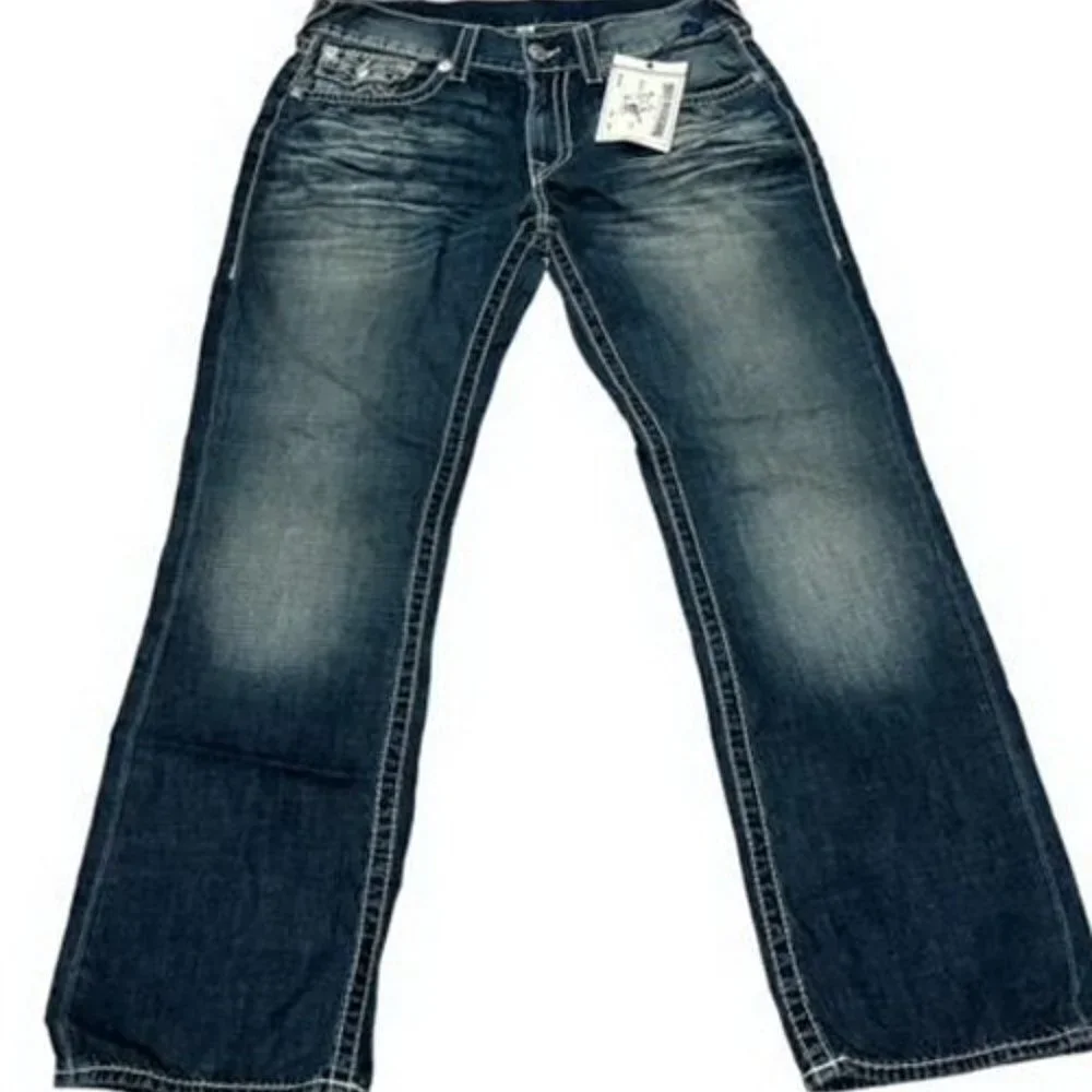 True Religion Straight Flaps Pockets Big T Men's Jeans Kings Island